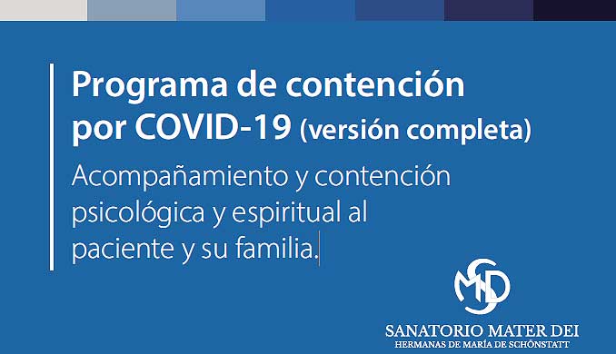 Programa de contención por COVID-19 - Sanatorio Mater Dei
